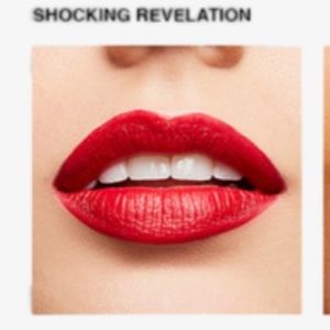 MAC Shocking Revelation (clean blue red) powder kiss lipstick